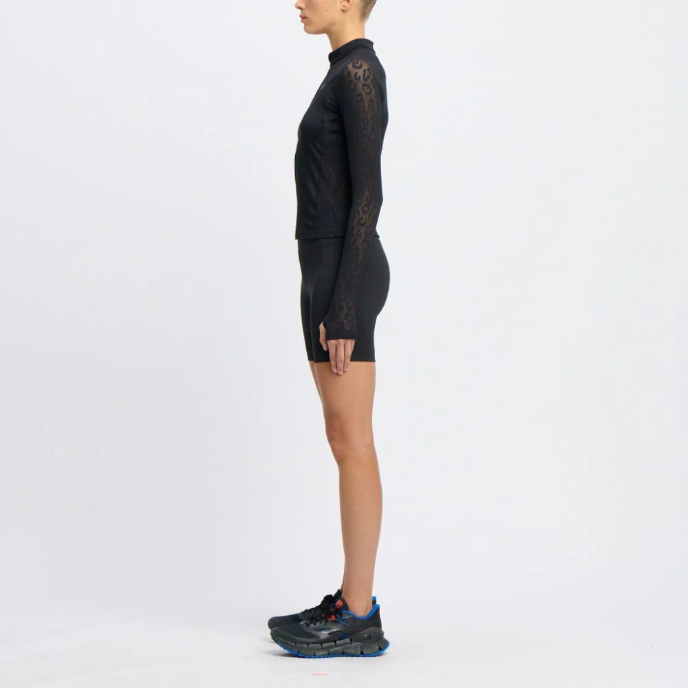 Mesh Zip-Up Women's T-Shirt - Image 3