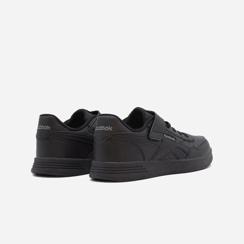 Court Advance Elastic Lace & Top Strap Kids Shoes - Image 4