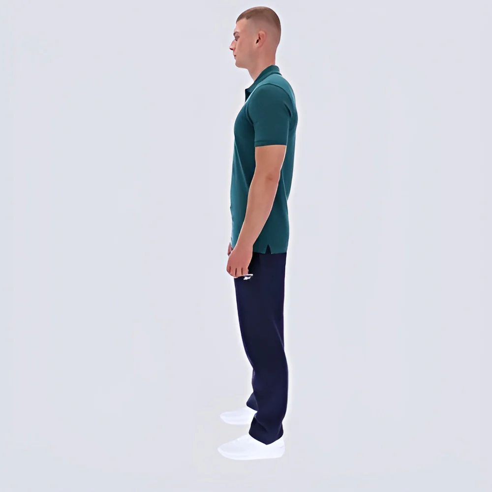 Blaze Embroidered Short Sleeve Polo Men's Shirt - Image 3