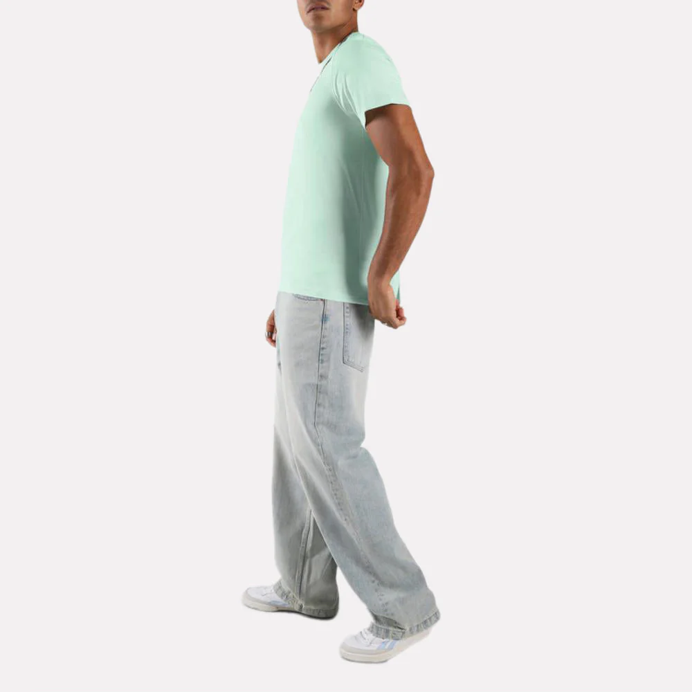 Chad Big Logo Crew Neck Short Shirt Men's T-Shirt - Image 3