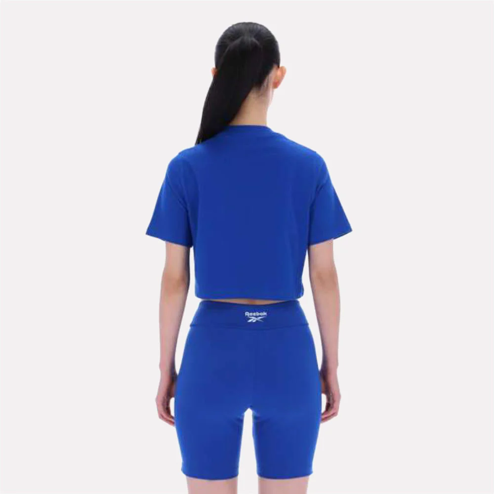 Clara Small Logo Crew Neck Short Sleeve Cropped Women's T-Shirt - Image 2