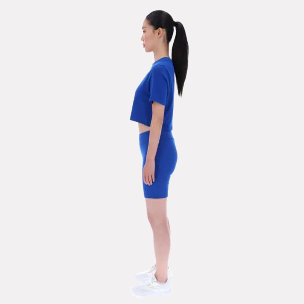 Clara Small Logo Crew Neck Short Sleeve Cropped Women's T-Shirt - Image 3