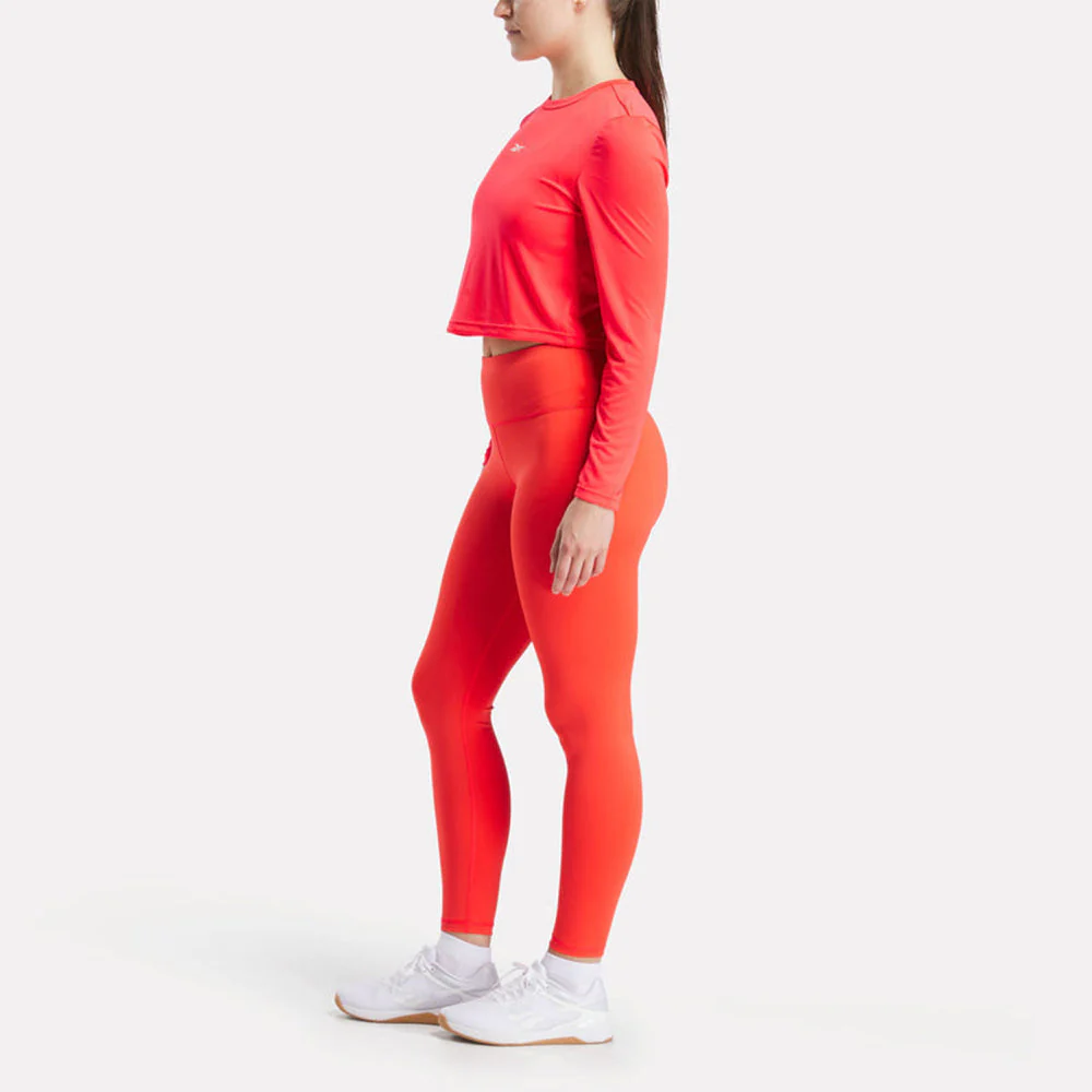 Core Slim Fit Crop Long Sleeve Women's Tee - Image 3