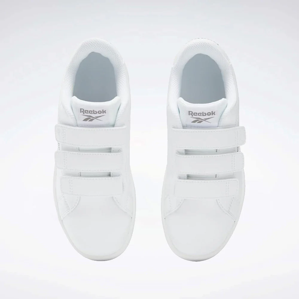 Court Clean Hook & Loop Straps Kid's Shoes - Image 3