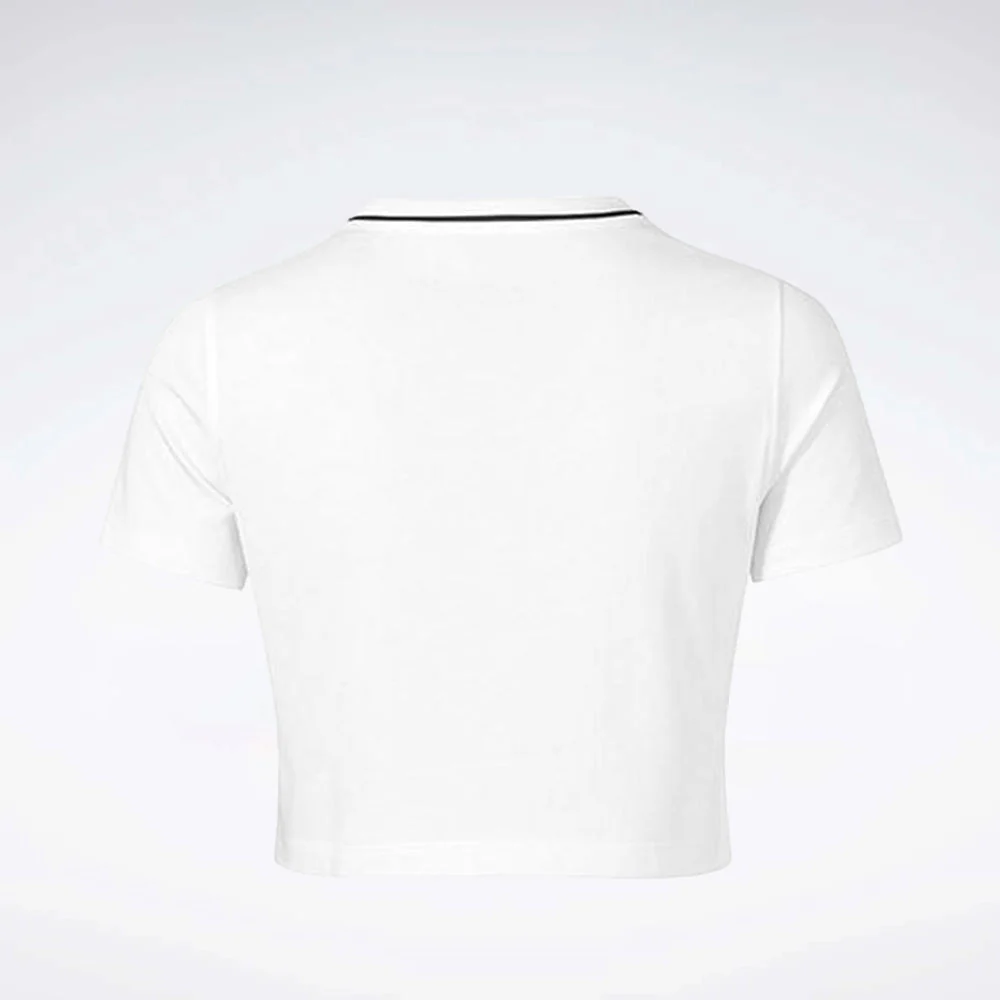Crew Neck Cropped Short Sleeve Women's Tee - Image 2