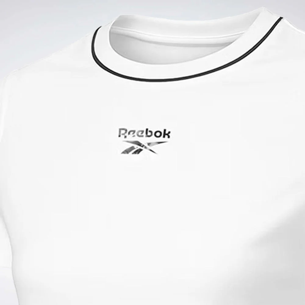 Crew Neck Cropped Short Sleeve Women's Tee - Image 4