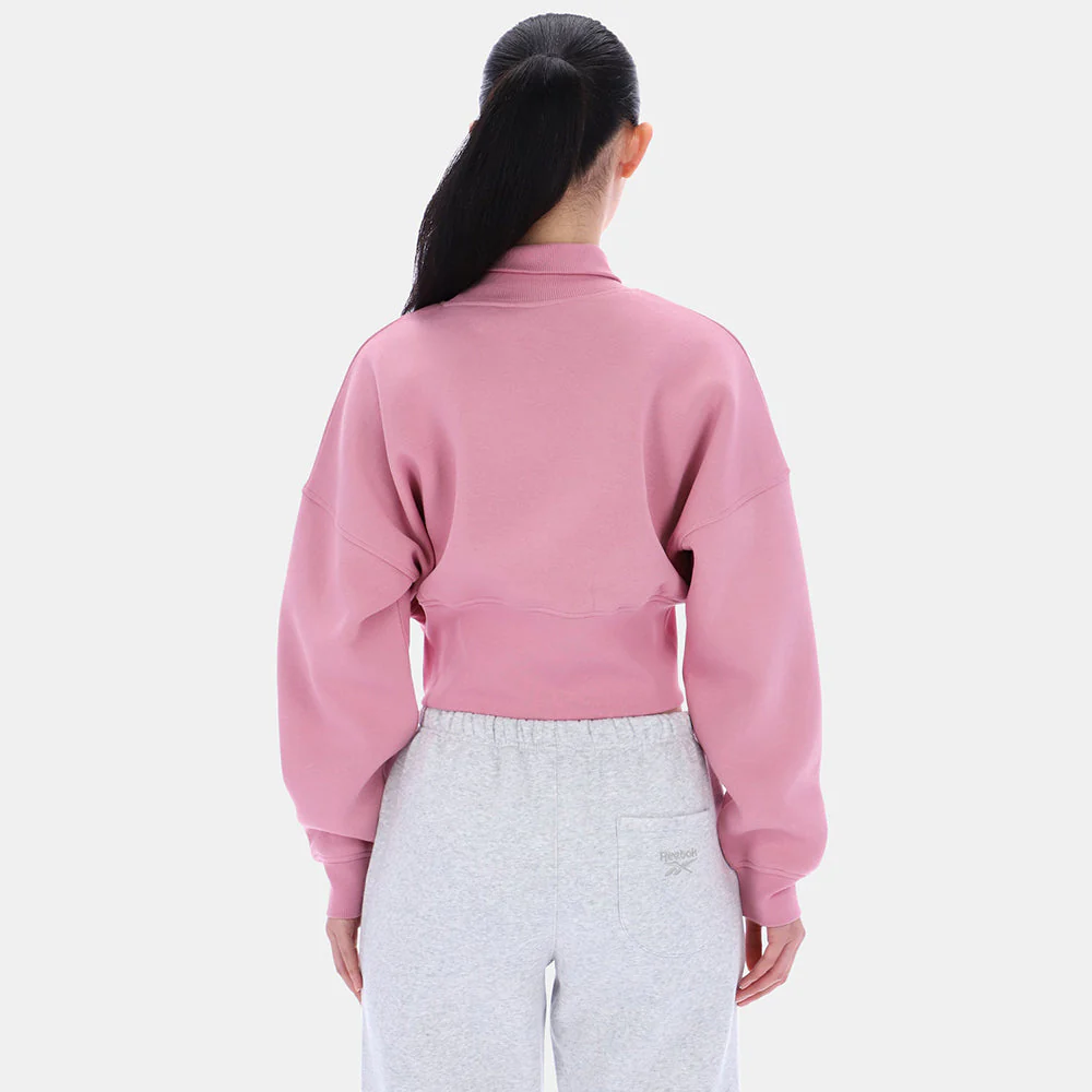 Eyeball Cropped Crewneck Women's Sweatshirt - Image 2