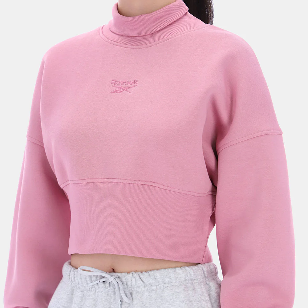 Eyeball Cropped Crewneck Women's Sweatshirt - Image 3