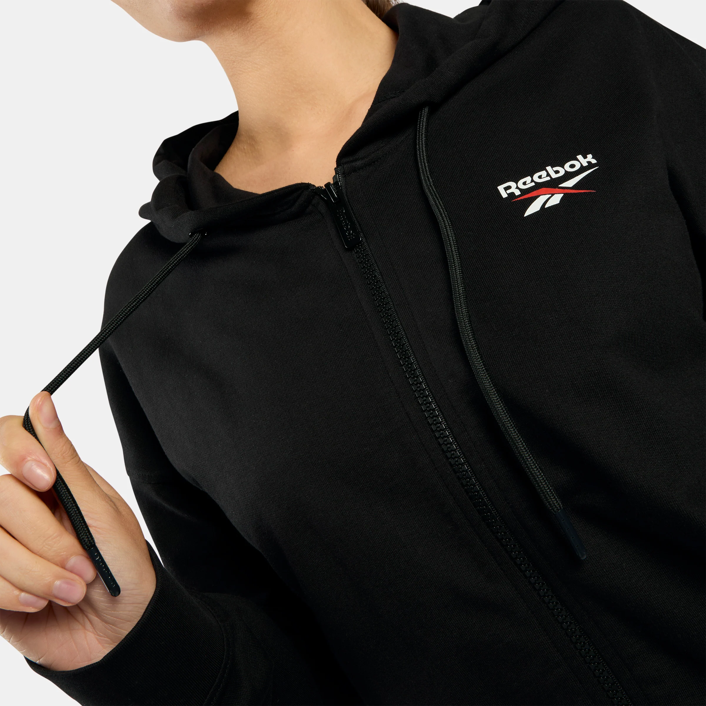 Identity Small Logo Full Zip Women's Hoodie - Image 3