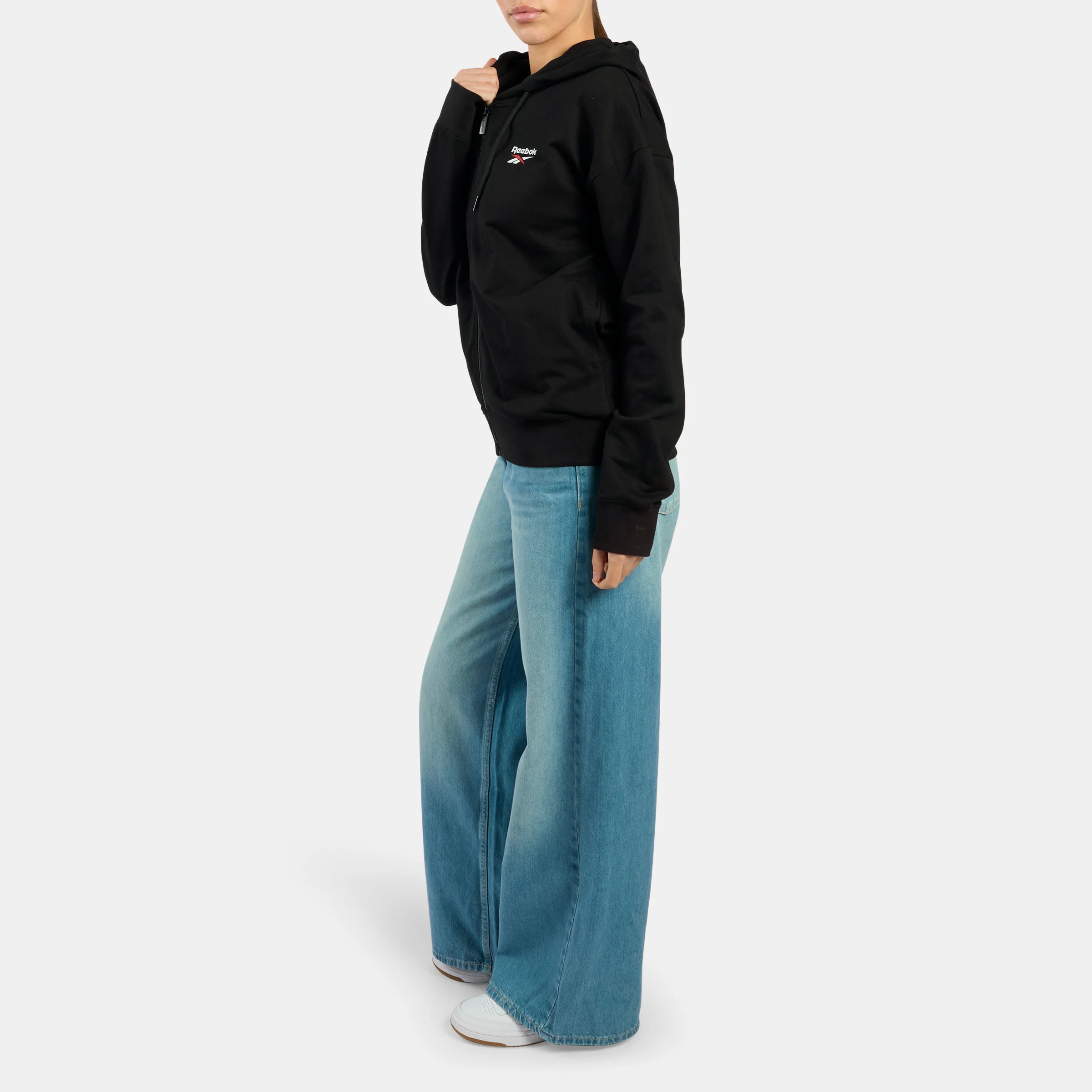 Identity Small Logo Full Zip Women's Hoodie - Image 4