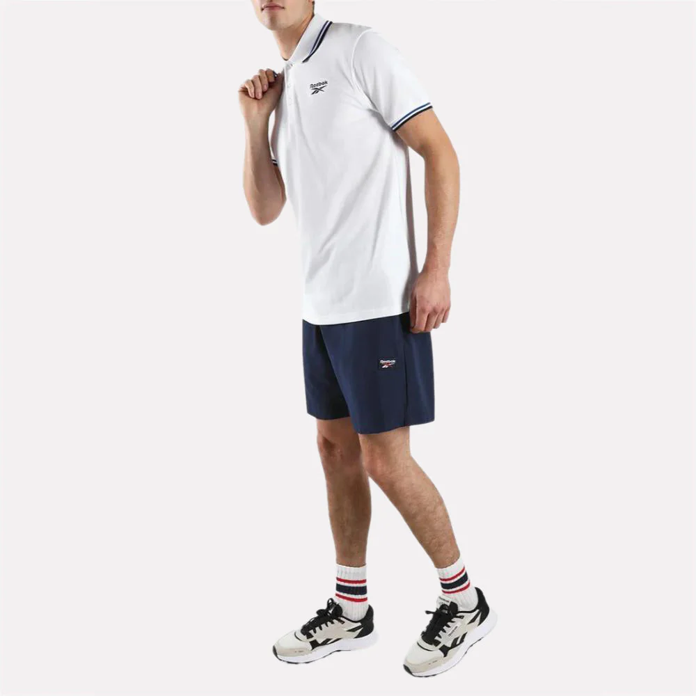 Identity Striped Rib Polo Men's T-Shirt - Image 3