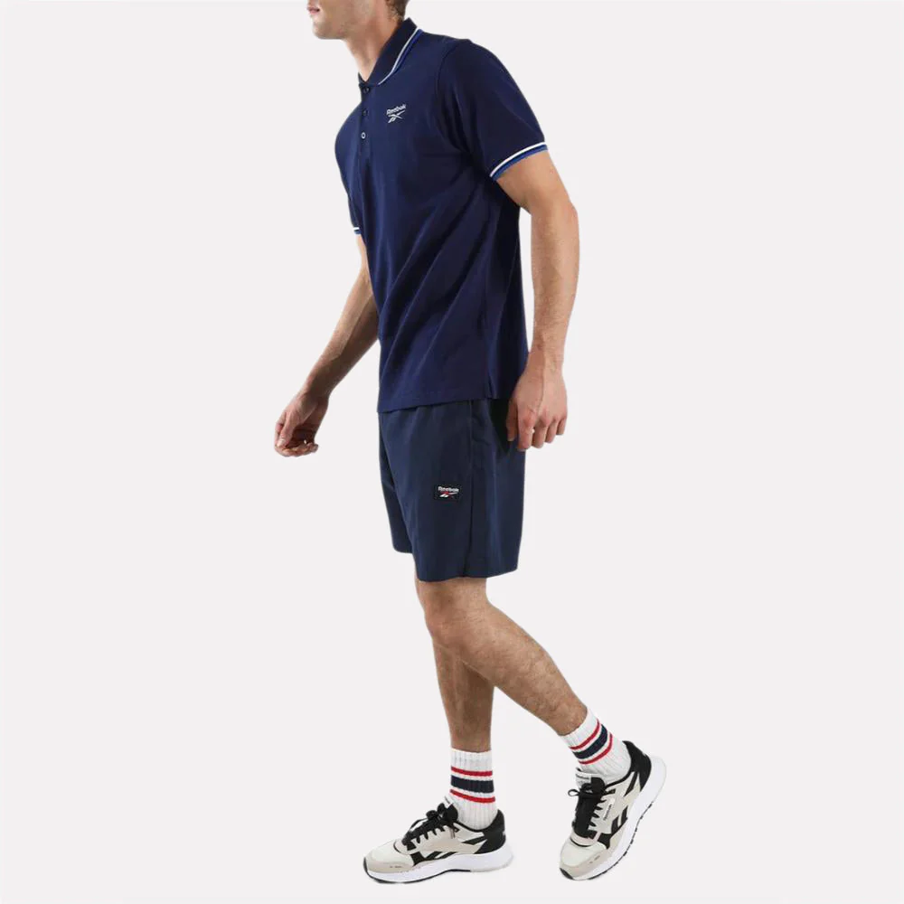 Identity Striped Rib Polo Men's T-Shirt - Image 3