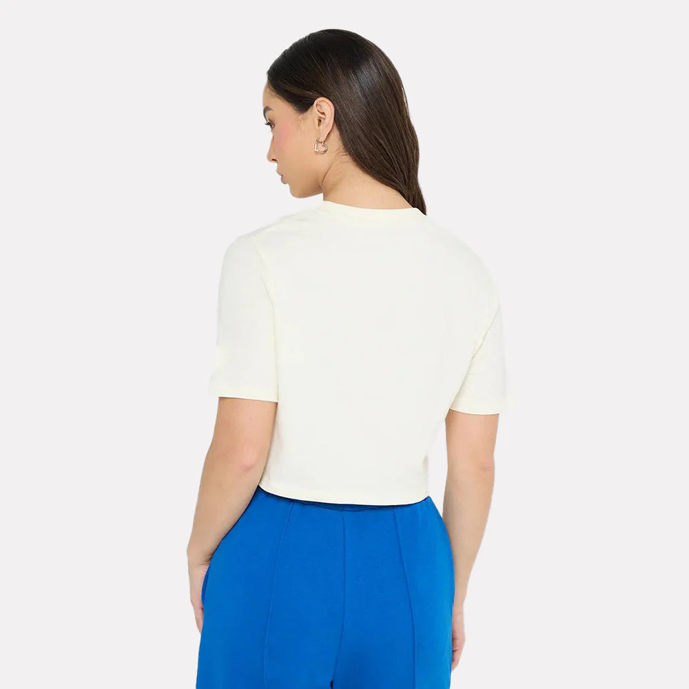 Iris 2 Crew Neck Cropped Women's T-Shirt - Image 2