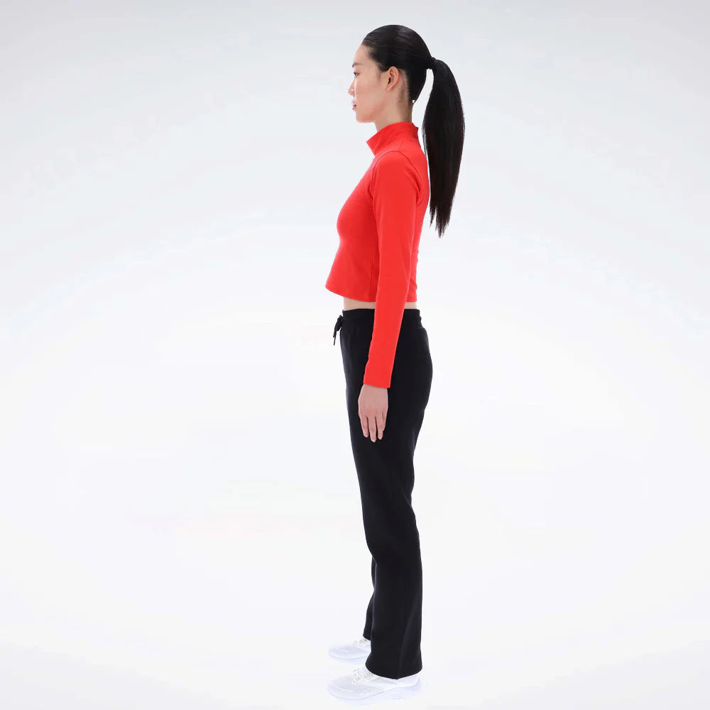 Jade Long Sleeve Roll Neck Slim Crop Top - Image 4