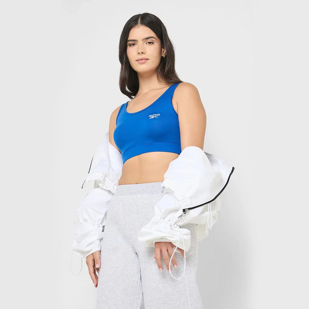 Luna Scoop Neck Small Logo Women's Bra Top