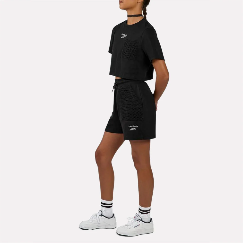 Mesh Cropped Women's T-Shirt - Image 3