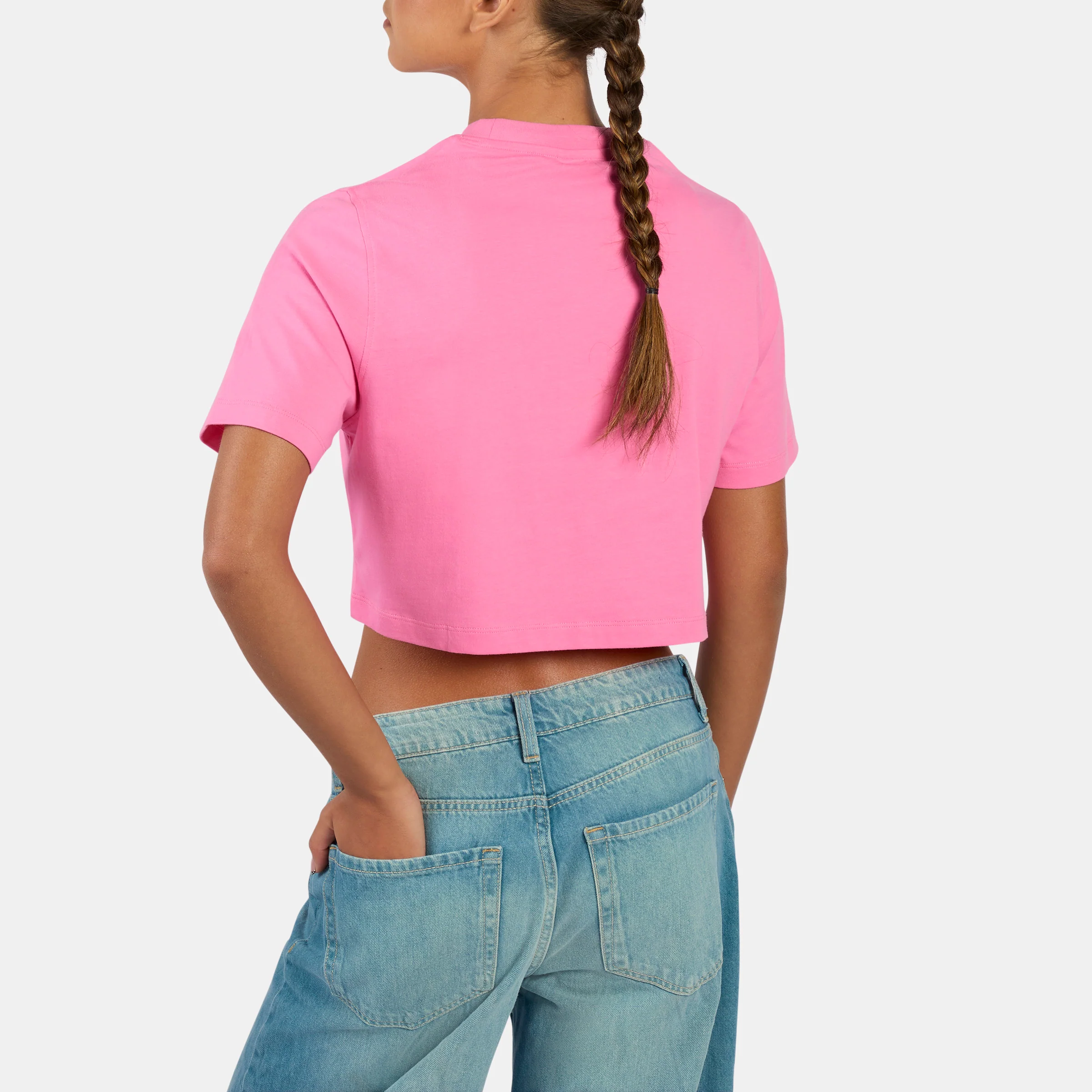 Sadie 2 Colour Logo Crew Cropped Short Sleeve Women's T-Shirt - Image 2