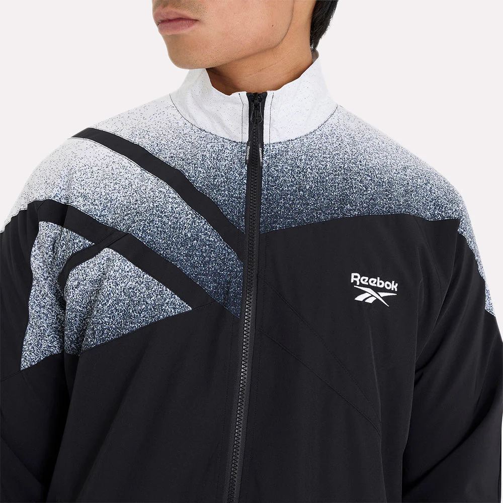 Vector Spray Print Men's Track Jacket - Image 3